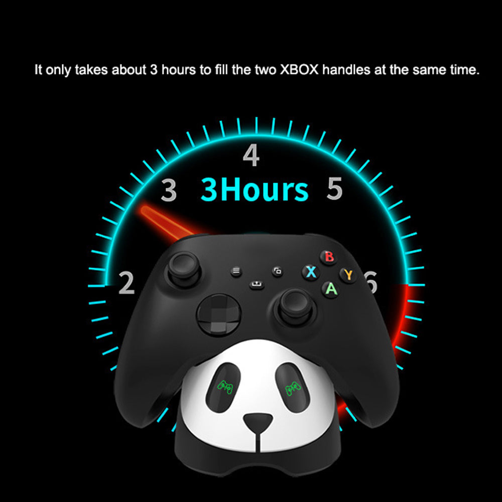 AOLION Til Xbox Controller Ladestation Panda Design Oplader Dock med indikator AOLION Til Xbox Controller Ladestation Panda Design Oplader Dock med indikator